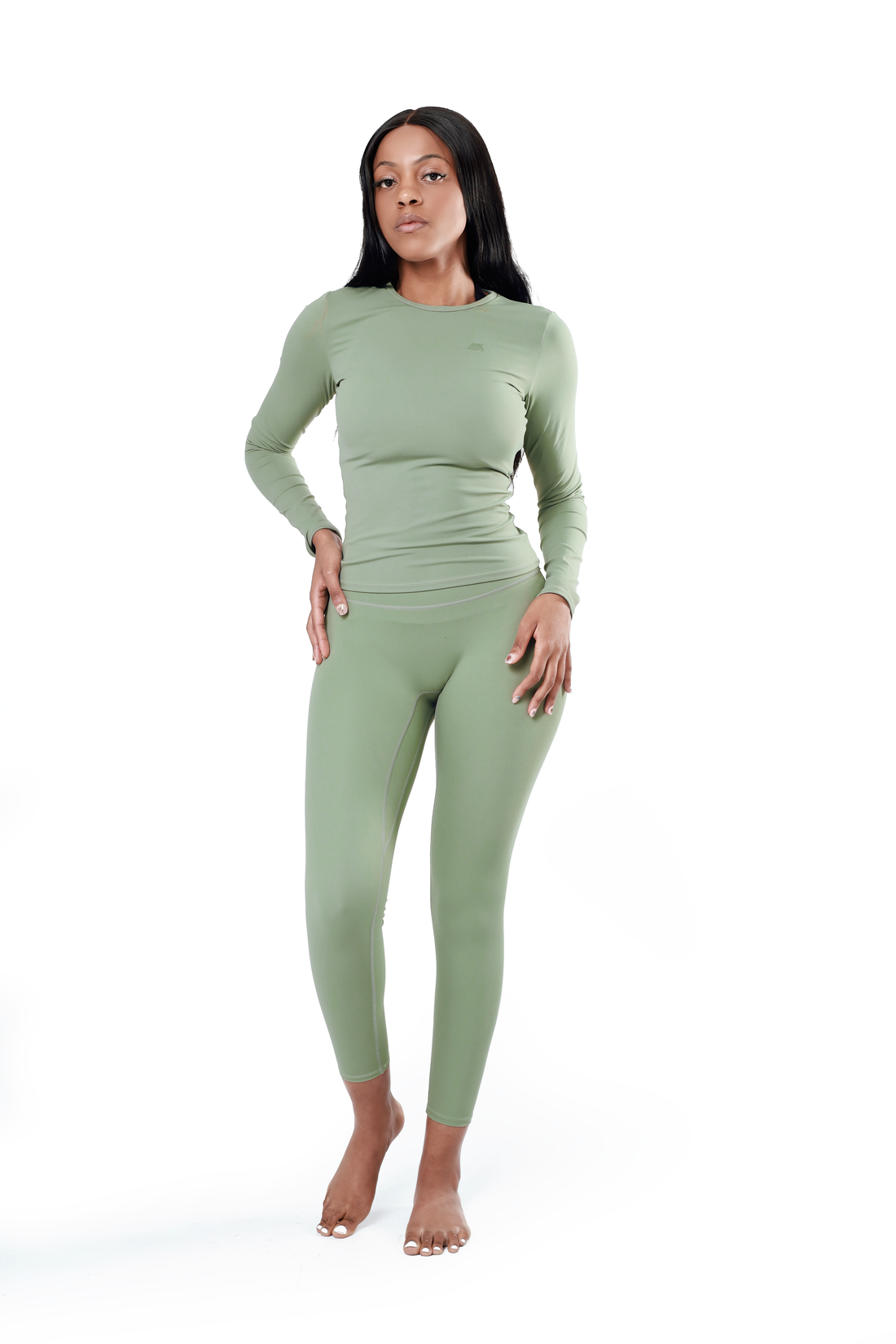 Long-Sleeve Top & Full-Length Legging Set